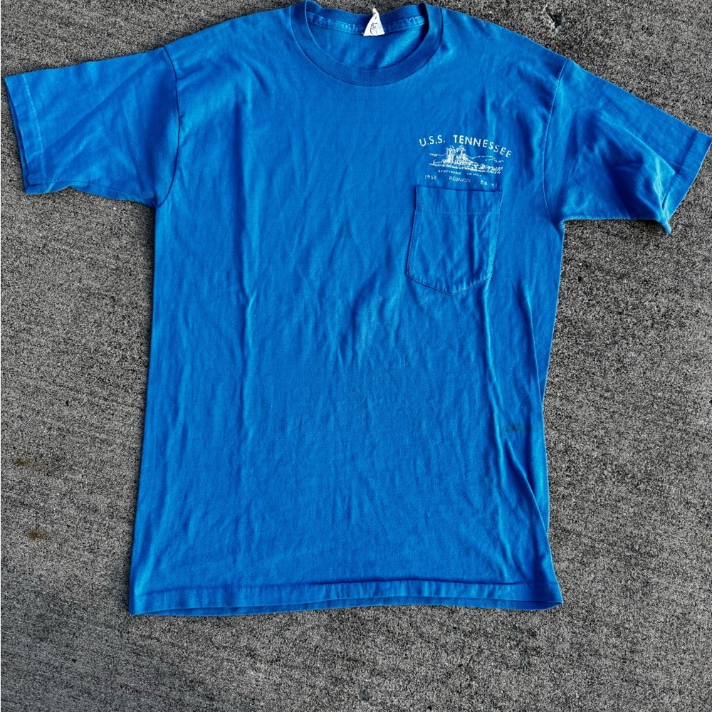 Vintage Blue Graphic T-Shirt